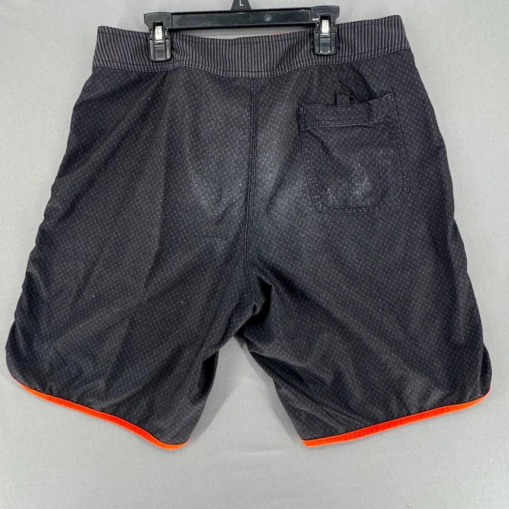 Nike 6.0 Mens Board Shorts Black Orange Yellow Size 31 404587-010 Surf Swimwear